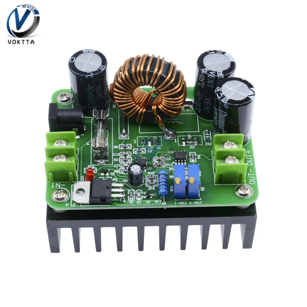 600W DC-DC 10 V-60 V-12 V-80 V импульсный Повышающий Модуль солнечных батарей Тетрадь высокое Мощность шаг-Up преобразователь усилитель