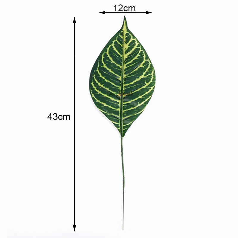 1 шт. искусственные пальмовые листья монстеры в форме листьев зеленые растения Свадебные украшения DIY дешевые цветы композиция растительный лист - Цвет: 8A
