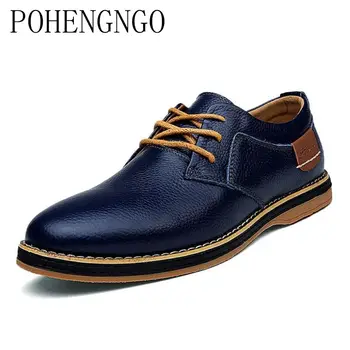

Italy Genuine Leather Men Shoes Fashion Lace-up Oxford Shoes New Dress Footwear Business Office Shoes Big Size Party Footwear