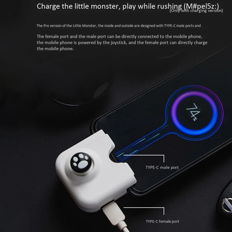 for PUBG Game Controller Phone Controller Gamepad Type C or IOS  Port with Charging Port for LOL CF Controller Joystick 