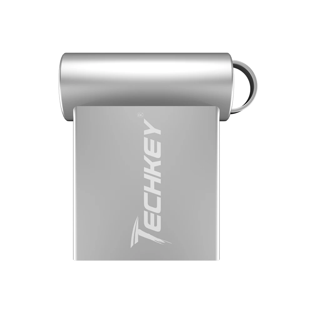 TECHKEY Memory Stick устройство для хранения мини-ручка флешки 8 Гб 16 Гб 64 ГБ 32 ГБ Usb-флэш-накопитель Usb-ключ портативный супер - Цвет: silver