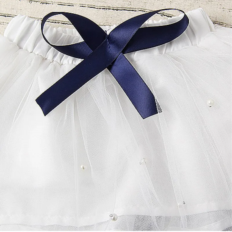 Girls pettiskirt baby tutu skirts toddler infant short cake skirt Pearl children princess Wavy gray tulle puffy skirts