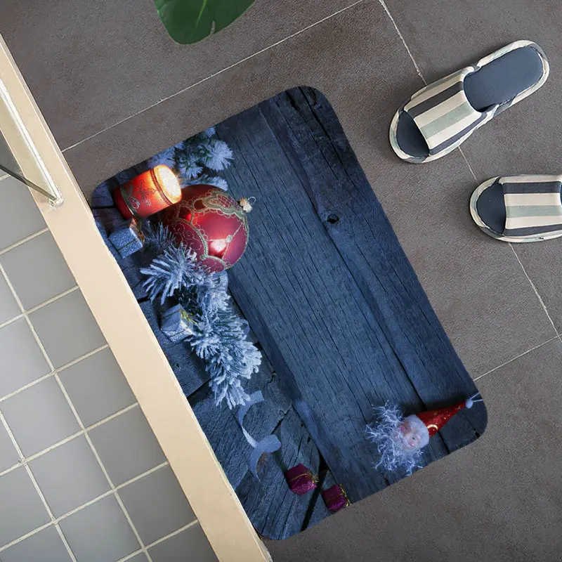 3D печать ковер для рождественской елки Рождественский коврик для двери рождественские кухонные коврики для спальни гостиной ванной комнаты Противоскользящие коврики