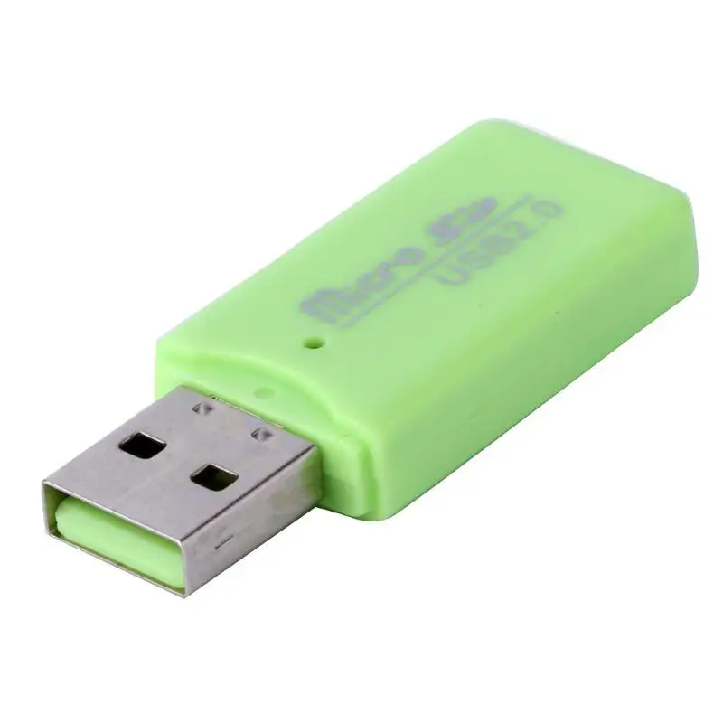 USB 2,0 быстрая скорость мини считыватель карт памяти Адаптер для Micro SD/TF T-Flash