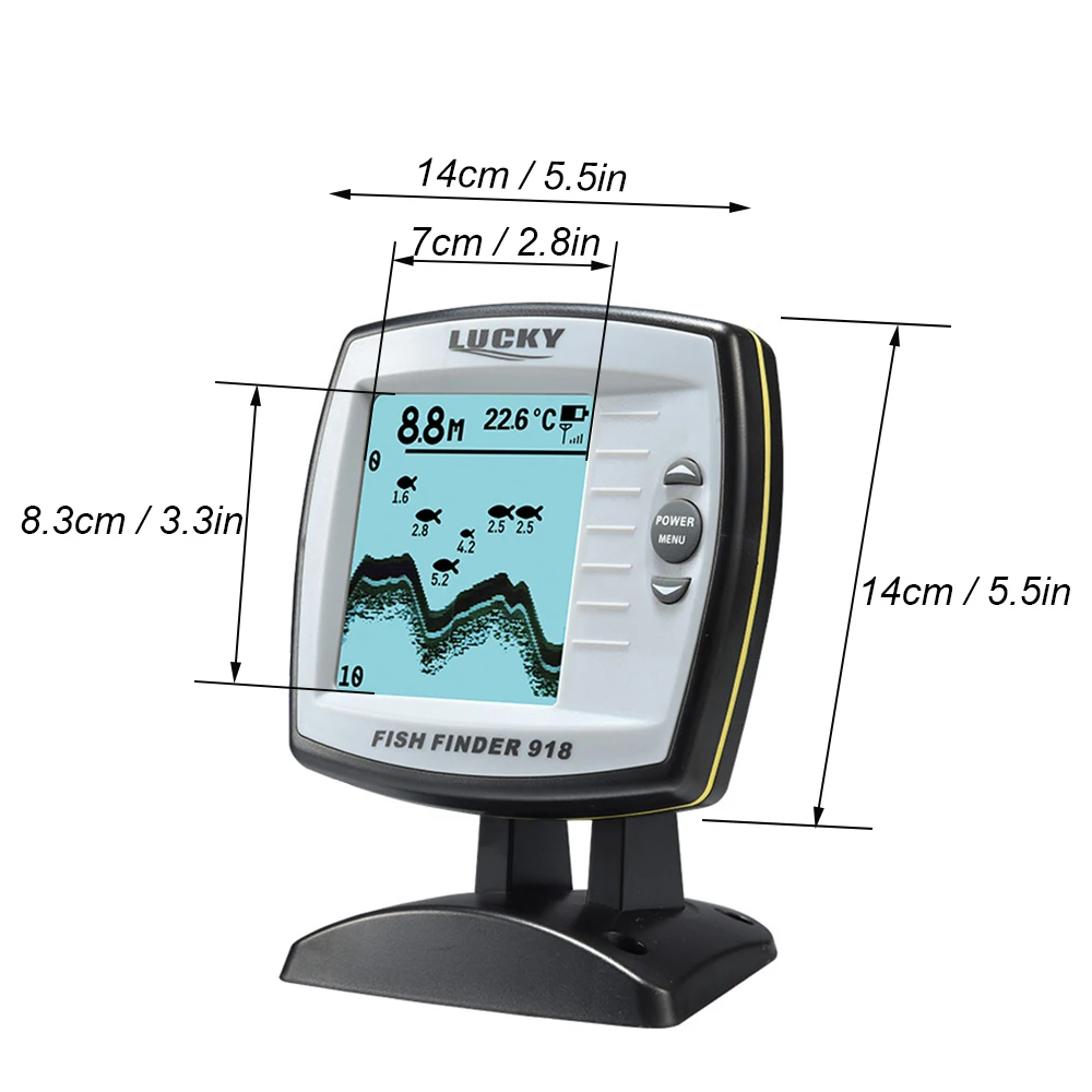 

FF918-WLS Wireless Boating Fish Finder 300m/980ft Depth Remote Control Underwater Camera Fishing Detector Russian Manual