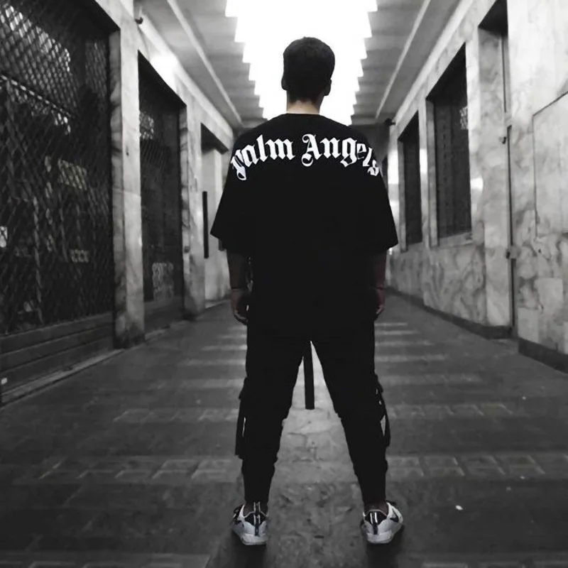 Palm Angels Korte Mouw Letter Print 