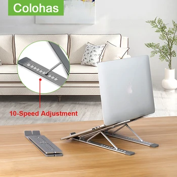 

Portable Laptop Stand Adjustable Support Notebook Stand For Macbook Pro Air Foldable Aluminum Desktop Computer Bracket