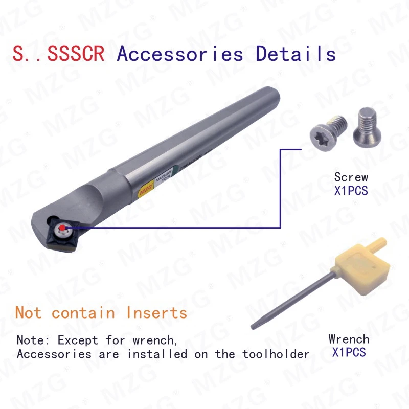 Mocask SSSCR резак S12M-SSSCR09 расточный хвостовик адаптер лезвие для резки токарного станка с ЧПУ внутреннее отверстие внутренние токарные инструменты Держатели