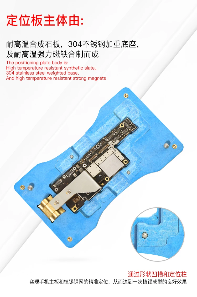 BRNEACI WL BGA трафарет для iPhone XS XSMAX среднего магнитного позиционирования пластина и сталь Материнская плата ремонт инструменты