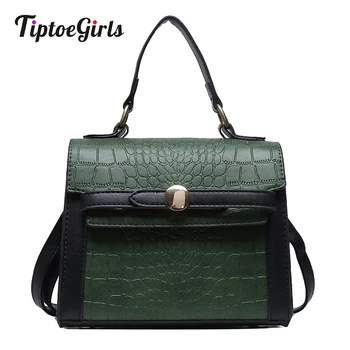 

Tiptoegirls Anti-theft Alligator Pattern Fashion Handbag Designers Luxury Handbags Women Shoulder Bags Female Top-handle Bags