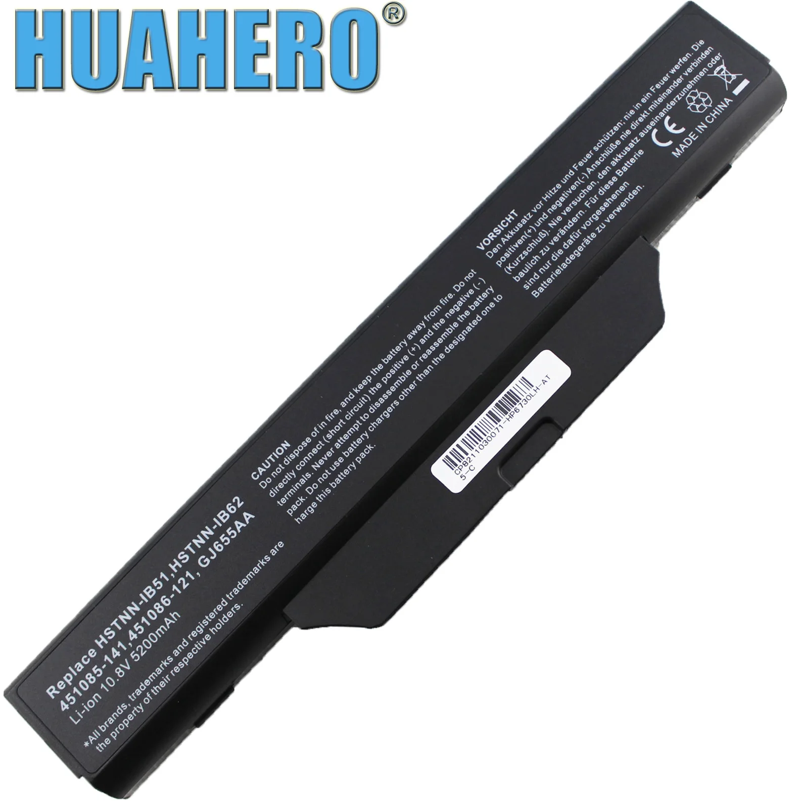 

HUAHERO Battery For HP Compaq 6720s 6730s 6735s 6820s 6830s CT 550 Notebook Laptop 451085-141 HSTNN-IB51 IB52 451568-001 161 121