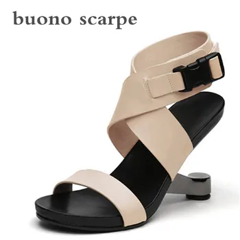 

Summer shaped with sandals leather women sandals