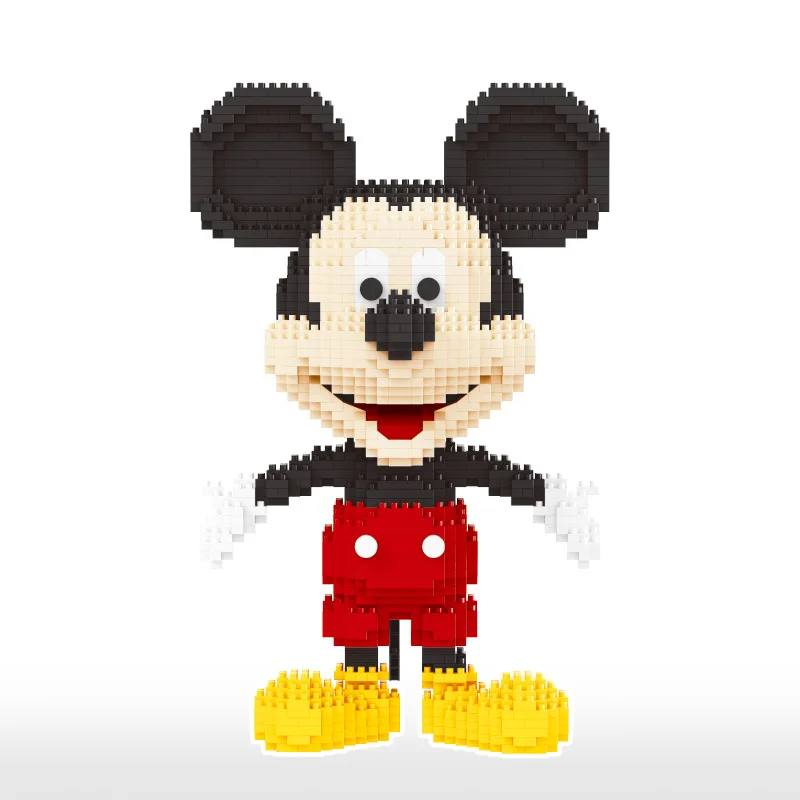 Disney 1831 adet + Mickey Mouse elmas blokları mikro 3D modeli fare klasik karikatür Mini yapı tuğlaları rakamlar tuğla oyuncaklar