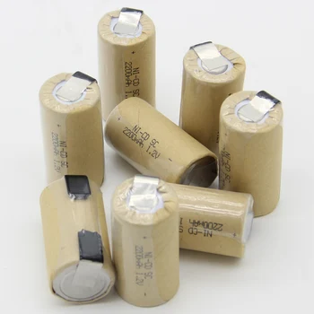 

nickel sheets 2200mAh NICD sub C battery akkus 1.2V SC batteries soldering tape welding tabs rechargeable for power tools