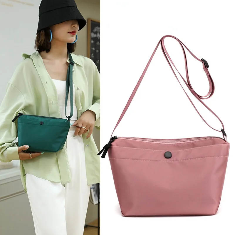Small Bag Large Capacity Messenger Bag Female New Trend Casual Nylon Waterproof Dumpling Bag Shoulder Coin Purse Popular 2022