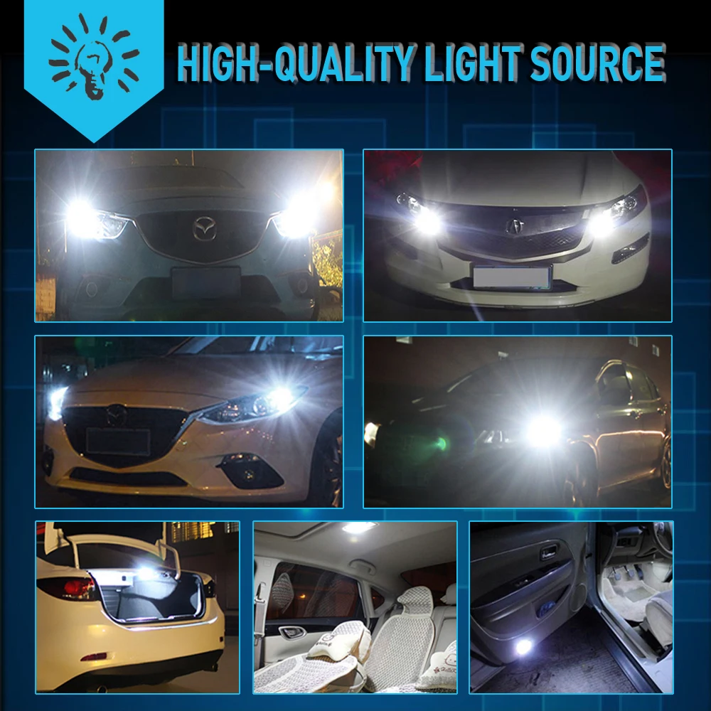 2x  W5W T10 194 168 LED Canbus ͽƮ Ʈ 54 SMD 3014 Ĩ  ڵ    ̵ Ʈ, W5W T10 2821 2825