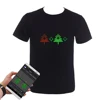 App Control Bluetooth Programmable Led T-shirt Dj LED Tshirt Built-in Battery Scrolling Text Animation Message Matrix Display 3