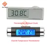 Portable 2 in 1 Car Digital LCD Clock/Temperature Display Electronic Clock Thermometer Car Digital Time Clock Car Accessory ► Photo 2/6