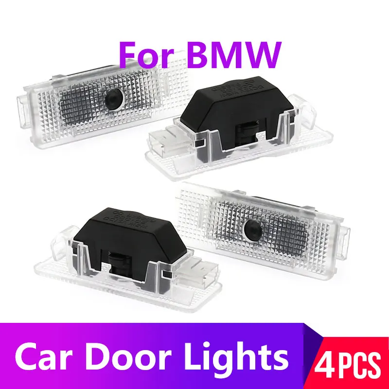 

4pcs M Logo Welcome Light LED Car Door Light for BMW E39 X5-E53 Z8 E52 BMW Logo Projector Lamp BMW Courtesy Light E39 Lamp