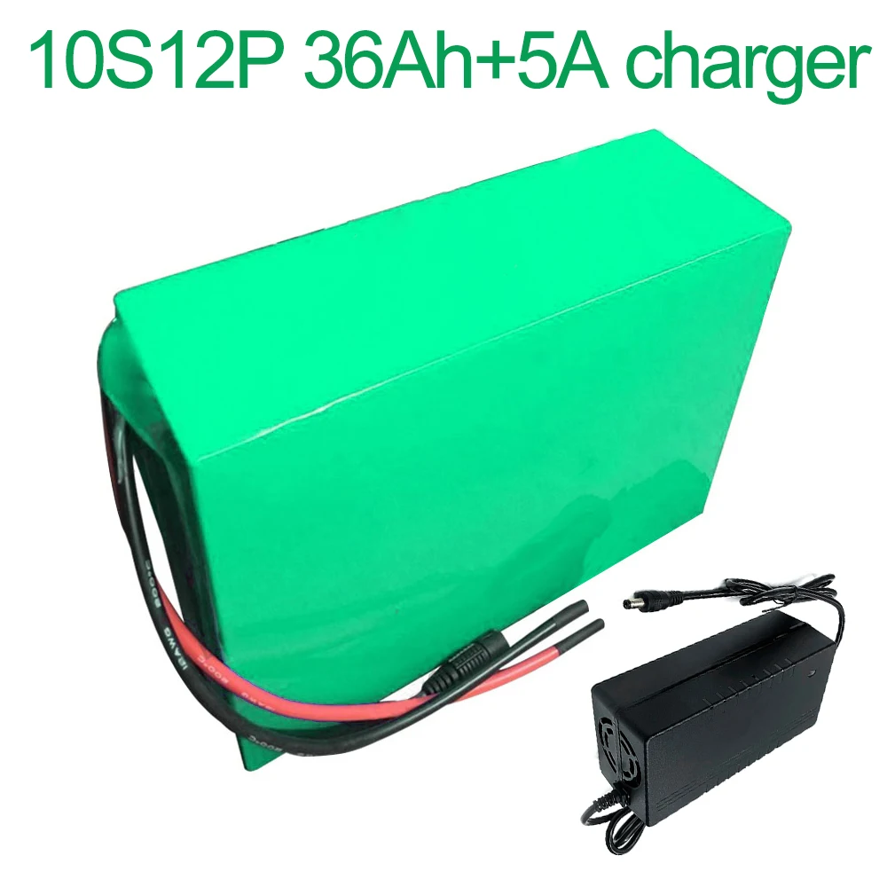 

With 5A charger 36V 36Ah 10S12P 18650 Li-ion Battery Pack E-Bike Ebike electric bicycle 42V 235x195x70mm