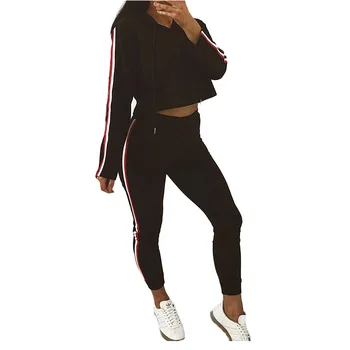 

2 Piece Outfits for Women Female Sweat Suits Woman Sets Two Piece Set Top and Pants