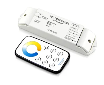 

T5+R4-CC Wireless rf control constant current 350mA 700mA cold white warm white pure white color led dimmer 12V 24V 36V 48V