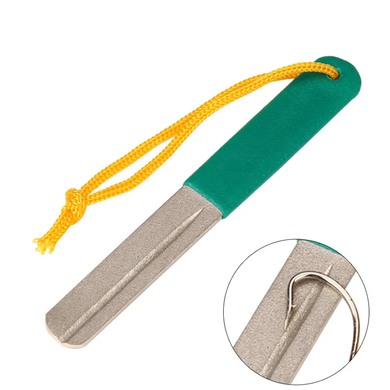 

SEAPESCA Diamond Fishing Hook Sharpener Sharpening Fishing Tackle Box Accessory Tool To Use Hook Sharpener