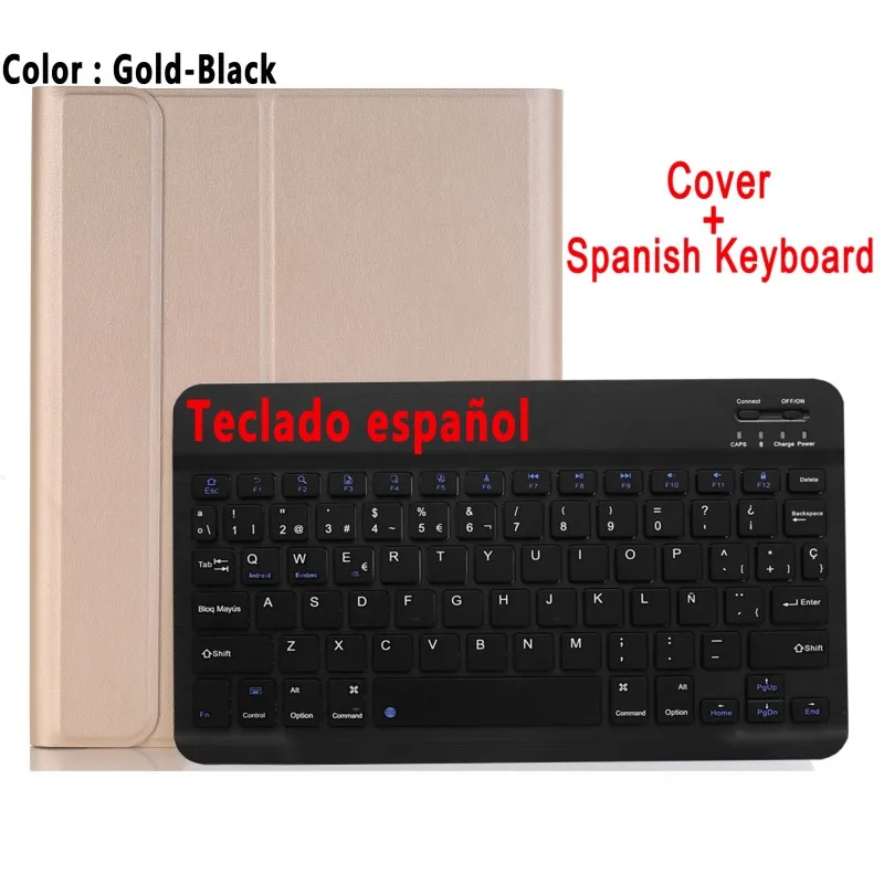 Английский, испанский блютус клавиатура сделана в России чехол для Apple iPad Air 3 3rd 10,5 A2152 A2153 A2123 Pro 10,5 A1701 A1709 крышка - Цвет: Spanish Keyboard