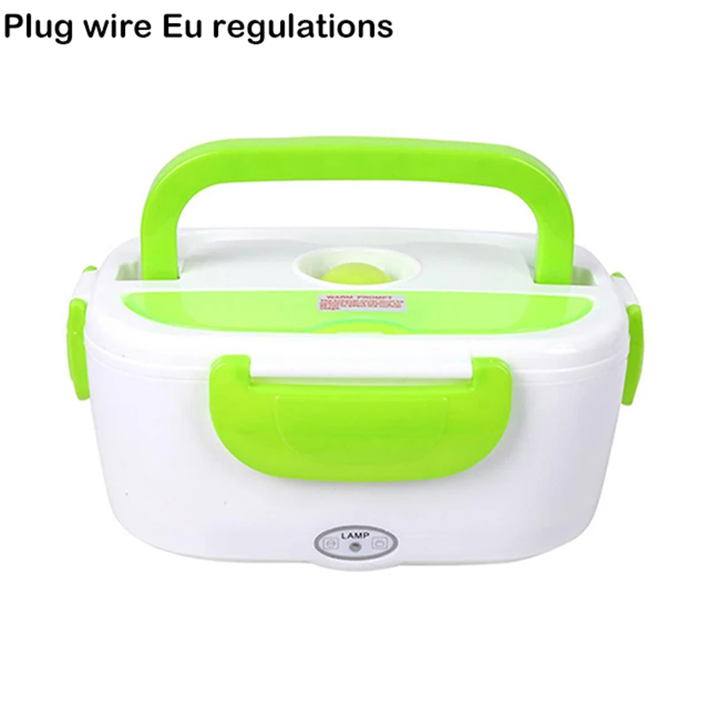 1.05L Portable Electric Heating Lunch Box Container Food Storage Warmer With Spoon EU/US/UK Plug kitchen Electric Meal Warmer