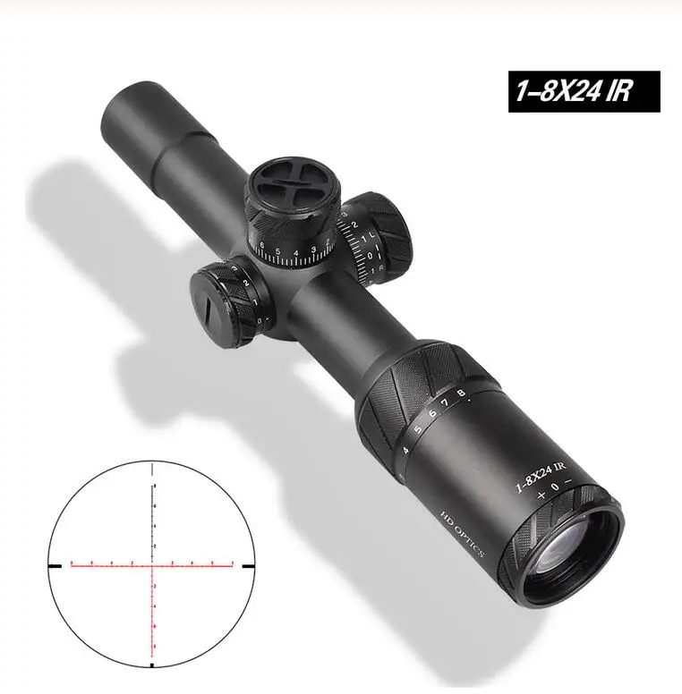 T-Eagle ED 1-8x24 IR тактический прицел для AirRifle sniper охотничья Оптика прицел осветительный прицел для стрельбы