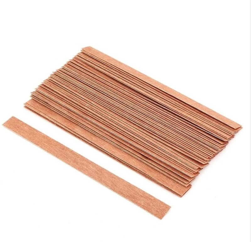 10pc 6-13cm Wooden Candles Wick With Sustainer Tab Candle Wick Core For DIY Candle Making Supplies Handmade Soy Parffin Wax Wick