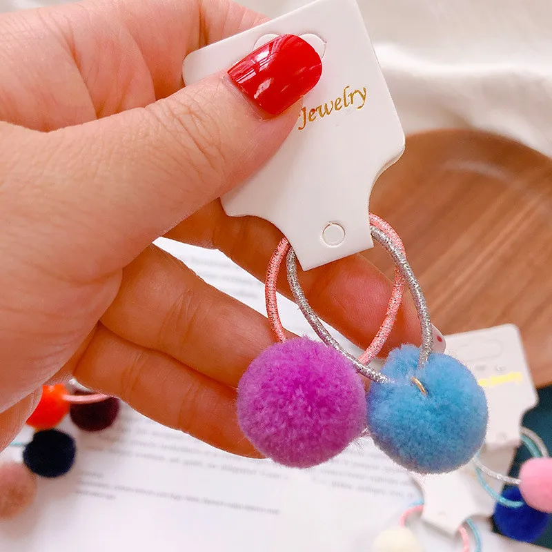 Детские конфеты плюшевые шарики hairties BB девушки резинка Детские резинки для волос конский хвост Зажим Для Волос Аксессуары