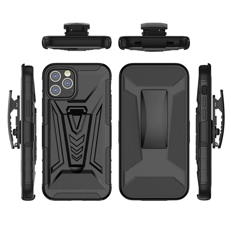 Чехол для iPhone 13 12 Mini Black Hybrid Holister Defender Builder + Зажим ремня iphone 11 Pro XR XS MAX 7 8 PLUS SE 2 |