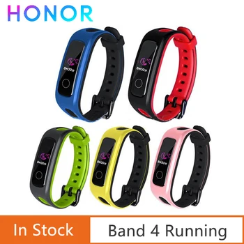 

Original New Honor Band 4 Running smart Wristband Amoled Color 0.95" Touchscreen Swim Posture Detect Heart Rate Sleep Snap