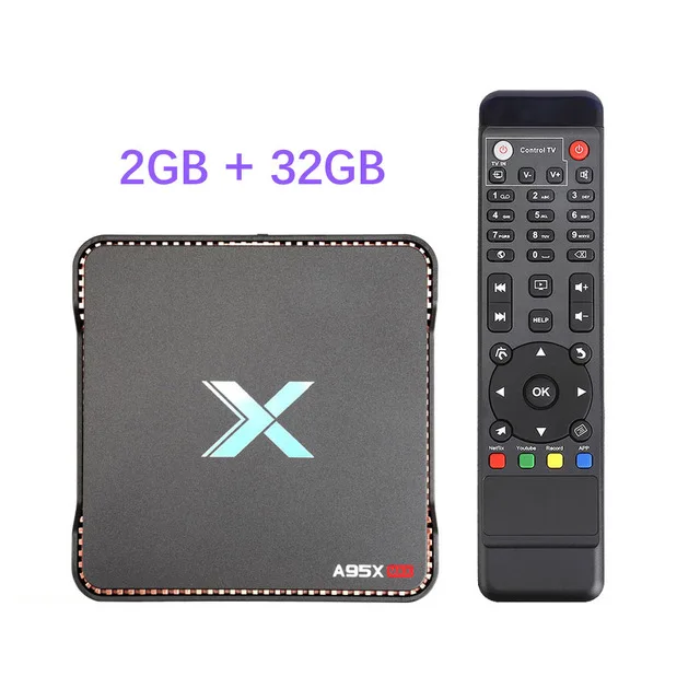 Smart android tv box A95XMAX 4G 64GB Android 8,1 tv box 2,4/5,0G WiFi Bluetooth SSD HDD 1000M видео запись телеприставка ТВ - Цвет: 2G32G