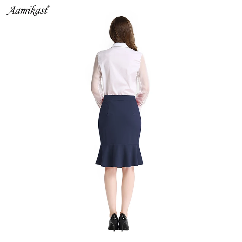 Wear para o Trabalho Novas Mulheres Trompete Saia Moda Elegante Vintage Casual Escritório Festa Senhoras Usar Sereia 2022 6 High Quality Moda Feminina
