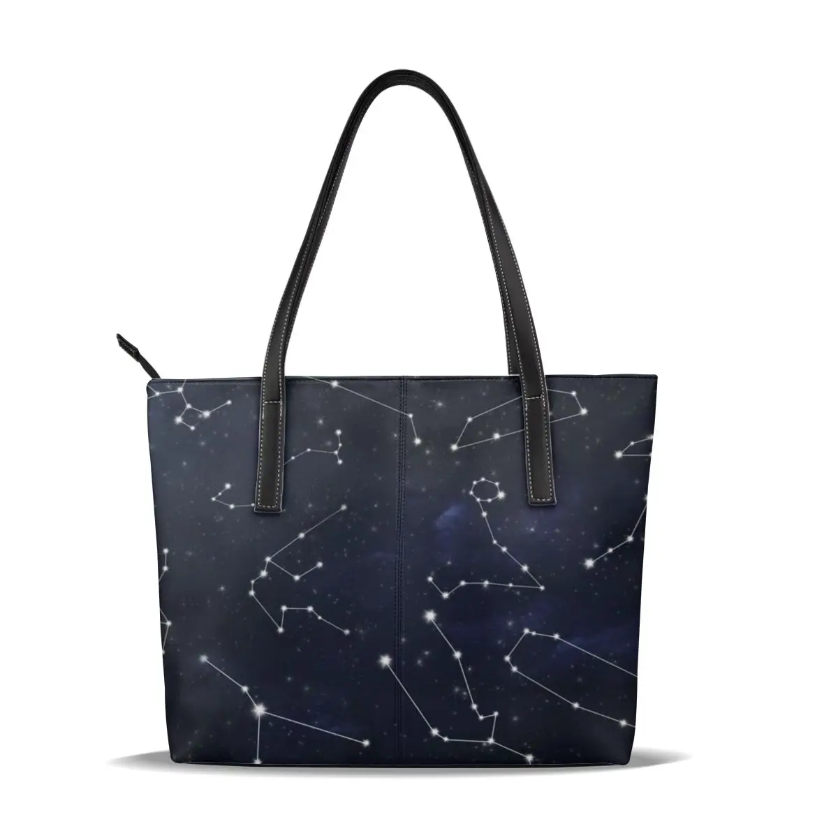 

NOISYDESIGNS Woman Large Handbags Zipper Constellation Printing Ladies Hand Bags High Quality Shoulder Bag Mujer Sac a Main