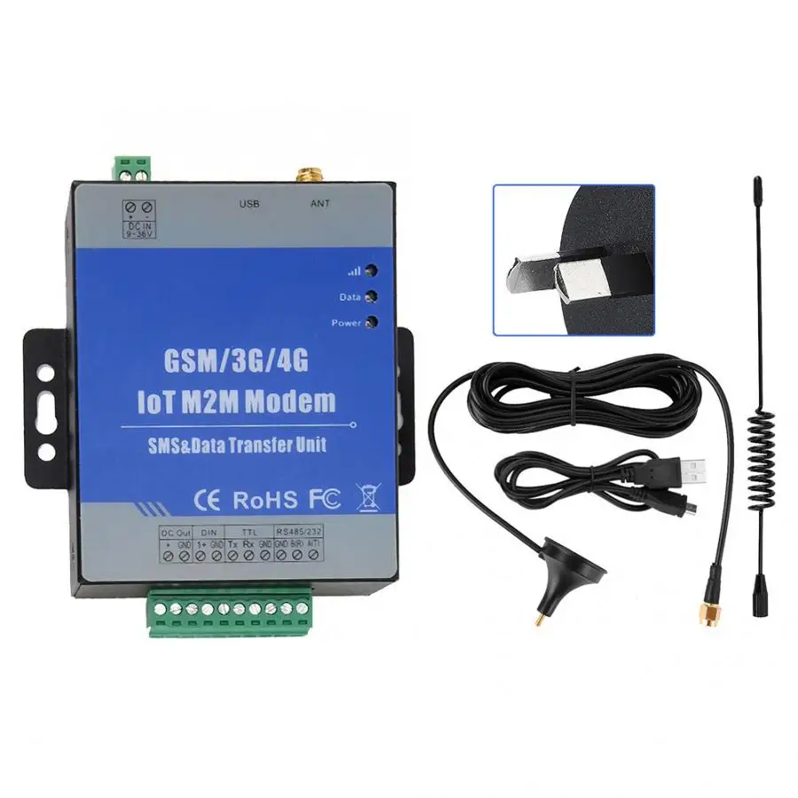 D223 GSM/GPRS RS485 последовательный порт для GPRS IOT M2M модем Прозрачная передача сообщений SMS DTU 100-240 В - Цвет: AU Plug