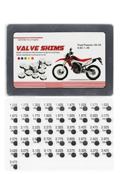 

Motorcycle Complete Valve Shim Kit Full Adjustable Valve Pad Shims 9.48mm Diameter 1.2mm-4.0mm