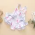 0-5Y Kids Baby Girls Swimsuits 2021 Summer Ruffle Bikini Children Swimsuits Cake Printed Backless Girls Beachwear