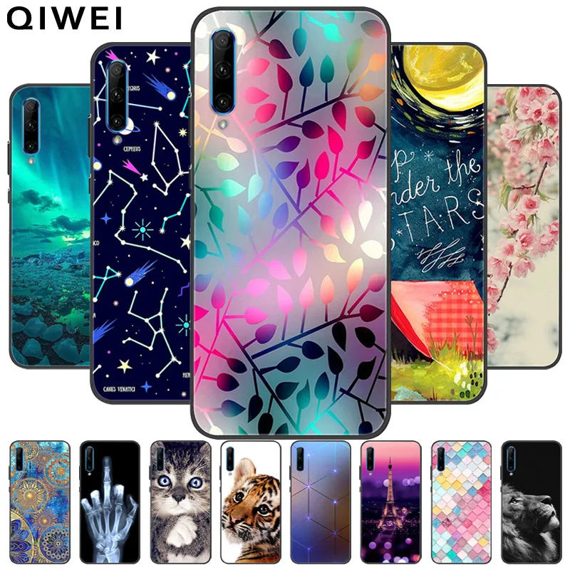 For XIaomi mi 9 SE Case Fashion black Soft Silicone Phone Back Cover