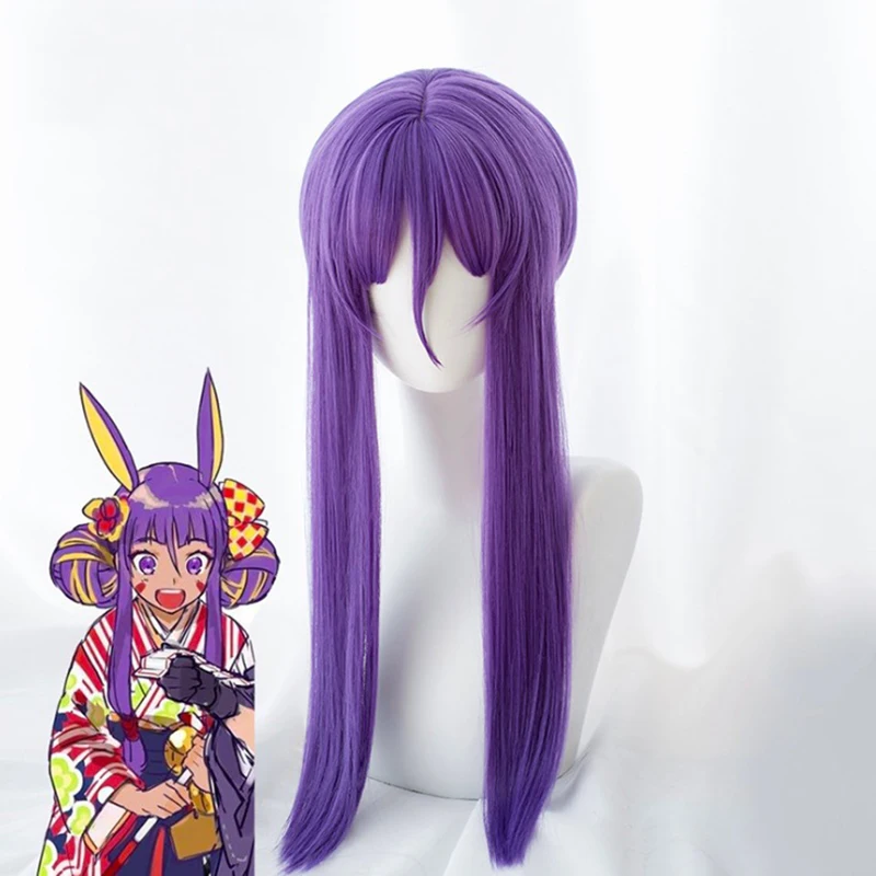Fate Grand Order, парики для косплея, Nitocris cosplay, термостойкие синтетические фиолетовые парики, карнавальные вечерние парики на Хэллоуин+ шапочка