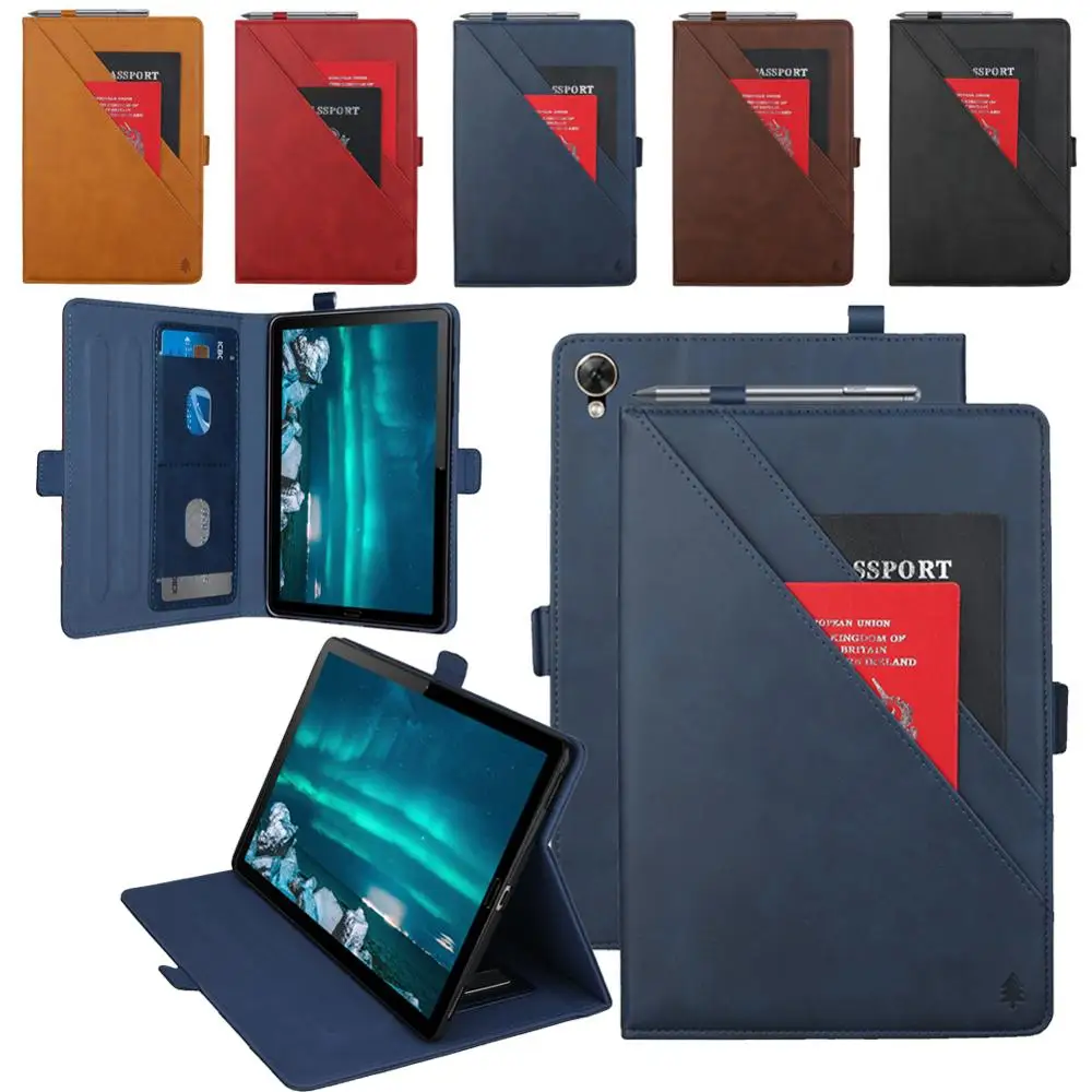 Бизнес кожаный флип-чехол с подставкой для huawei Mediapad M6 8,4 дюймов Чехол Ультра тонкий Автоматический Режим сна смарт-чехол противоударный