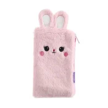 

Kawaii Plush Rabbit Bunny Pencil Bag Pen Case Makeup Pouch Coin Purse Storage
