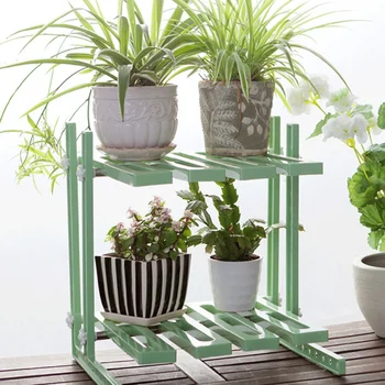 

Assemble Doubl-layer Household Storage Rack,Adjustable Shoes Storage Holder, Metal Plant Storage Holders Kitchen Storage Shelf