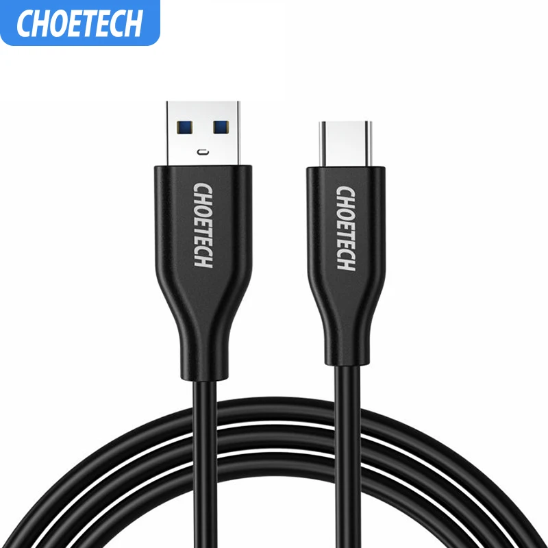 

CHOETECH USB 3.0 Type C Cable 5Gbps Fast Charge Sync Data USB C Cable for Samsung S8 S9 S10 Plus Type-C Mobile Phone Cable