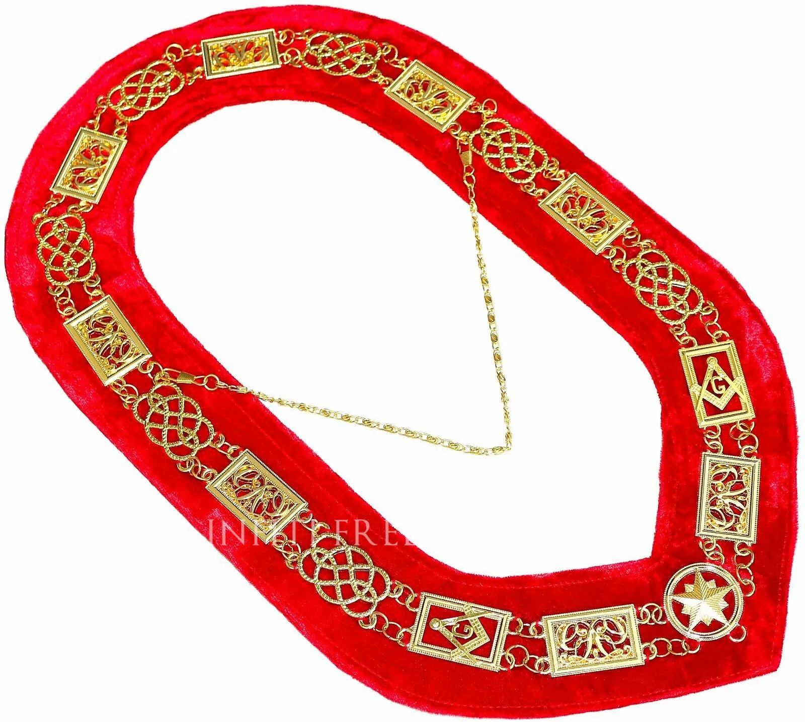 Ошейник Masonic master цепь со знаком масонов ошейник Regalia рыцари Templar Металлический