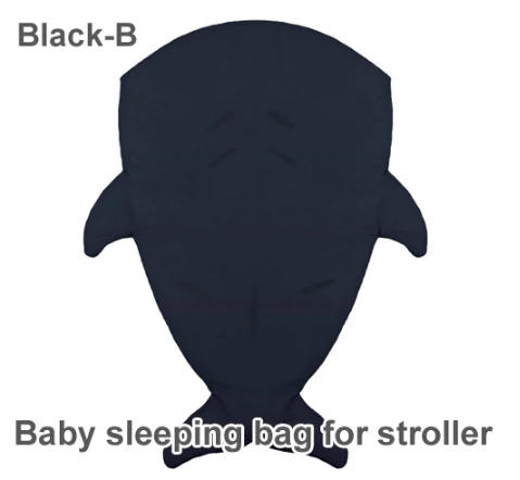 black B Niuniu папа спальный комплект для младенца спальный мешок в виде акулы мультфильм анти-кик осень и зима новорожденный хлопок творческие подарки - Цвет: black B