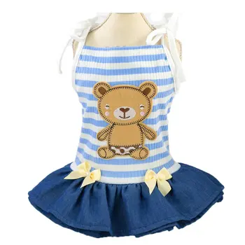 

Summer Pet Bear Clothing Pet Clothes Dog Clothes Pet Skirt Dog Clothing Spring And Summer 19 Bears Dress