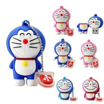 

Cartoon Pendrive 256GB USB Stick Doraemon Pen drive 4GB 8GB 16GB 32GB 64GB USB Flash Disk Drive 6 Style Robot cat Thumb drives